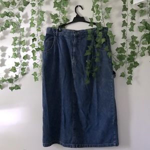 Maxi Denim Skirt